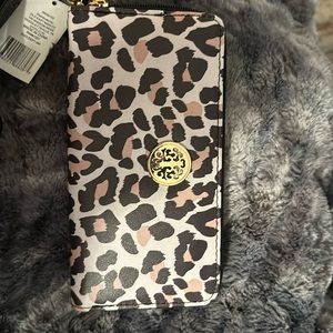 Cheetah Print Zip Around Wallet